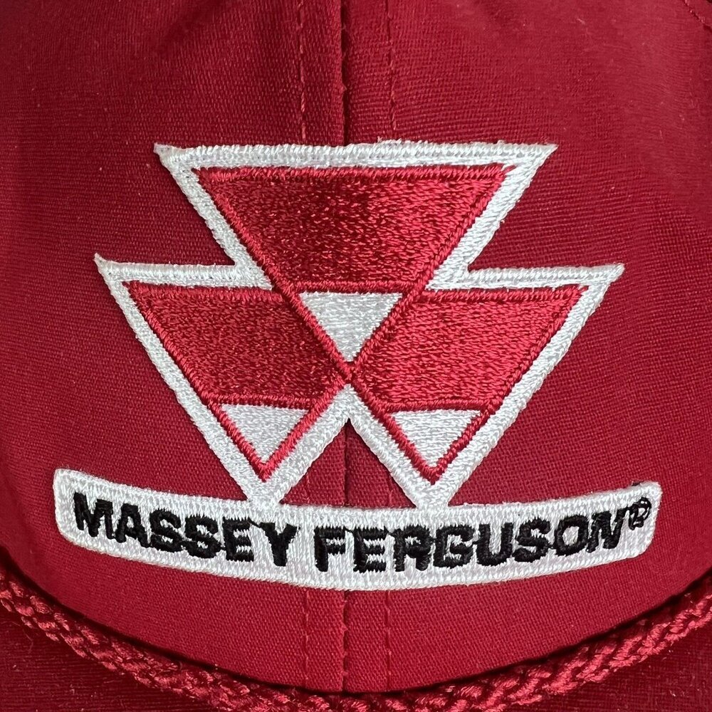 K-Products Massey Ferguson Tractor StrapBack Hat Farm Ag New Cord Embroidered - Picture 9 of 12